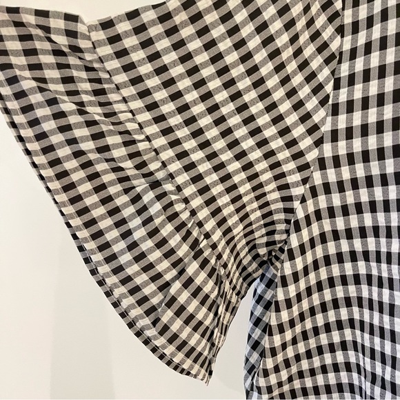 Gingham dress with ruffled hem and sleeves - Picture 5 of 6